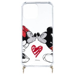 Funda Mickey y Minnie Beso Colgante - Clásicos Disney para iPhone 13 Pro Max