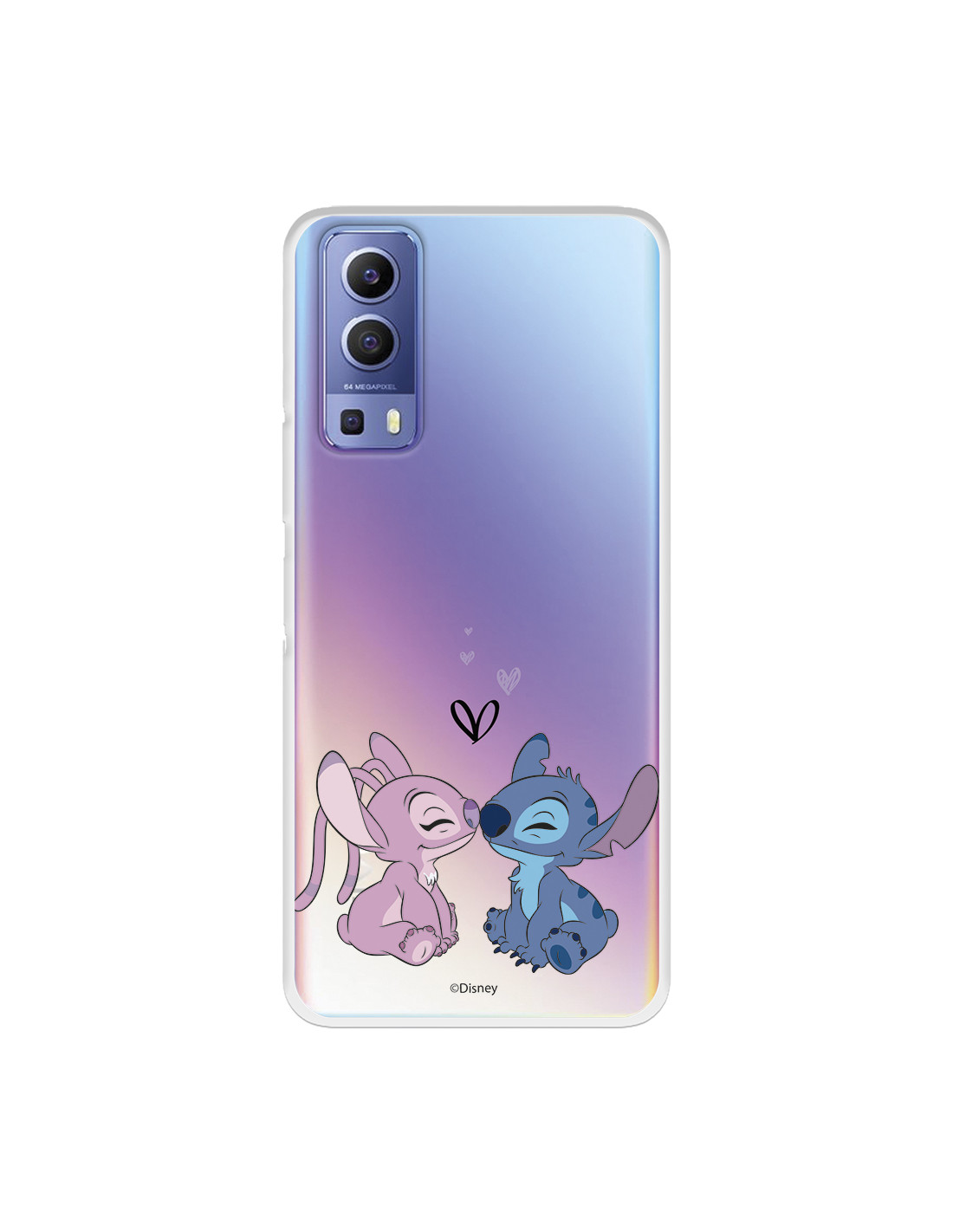 Coque pour Xiaomi Redmi Note 12 5G Officielle de Disney Angel & Stitch  Bisou - Lilo & Stitch