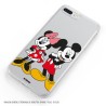 Funda para Samsung Galaxy A10 Oficial de Disney Mickey y Minnie Posando - Clásicos Disney