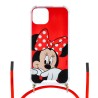 Funda Funda Minnie Fondo Rojo Colgante - Clásicos Disney para iPhone 13