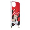 Funda Funda Minnie Fondo Rojo Colgante - Clásicos Disney para iPhone 13