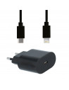 Chargeur avec cable de Charge Rapide iPhone 11 + Chargeur Type C