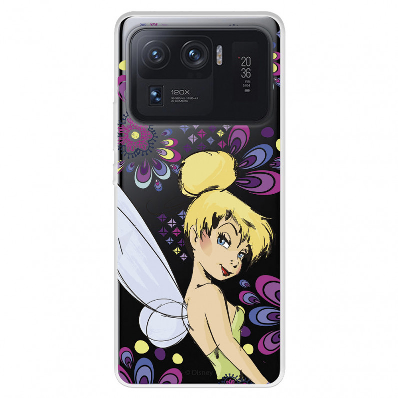 Coque pour Xiaomi Mi 11 Ultra Officielle de Disney Clochette Fleurs - Peter Pan