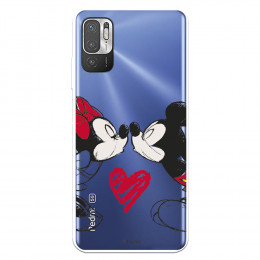 Funda para Xiaomi Redmi Note 10 5G Oficial de Disney Mickey y Minnie Beso - Clásicos Disney