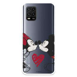 Funda para Xiaomi Mi 10 Lite Oficial de Disney Mickey y Minnie Beso - Clásicos Disney