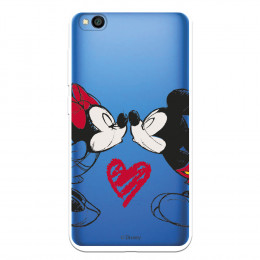 Funda para Xiaomi Redmi Go Oficial de Disney Mickey y Minnie Beso - Clásicos Disney