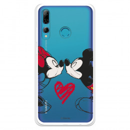 Funda para Huawei P Smart Plus 2019 Oficial de Disney Mickey y Minnie Beso - Clásicos Disney