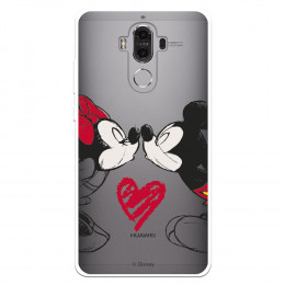 Funda para Huawei Mate 9 Oficial de Disney Mickey y Minnie Beso - Clásicos Disney