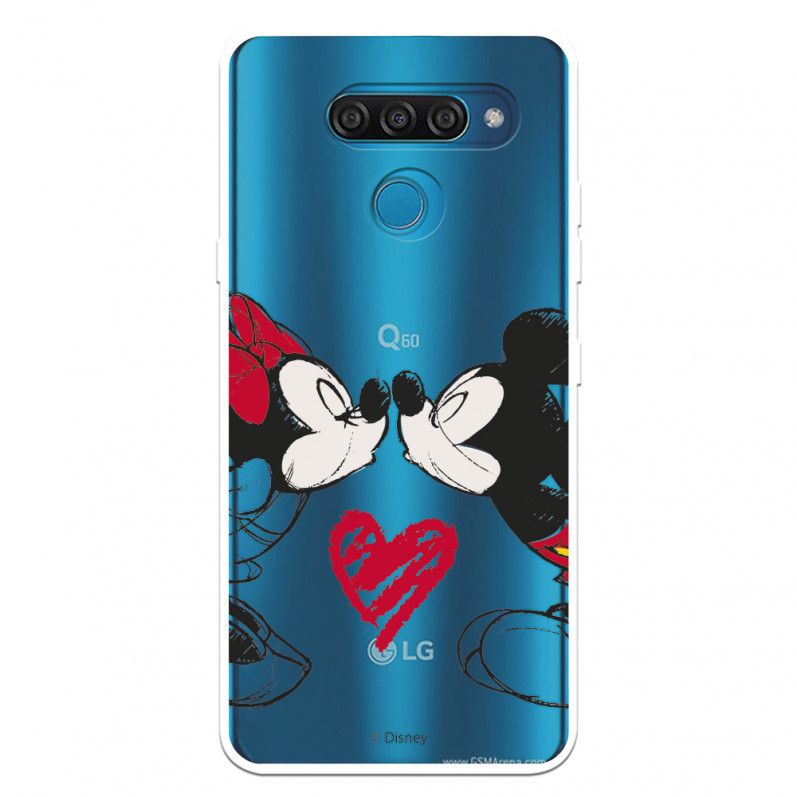 Fundaara LG K50 Oficial de Disney Mickey y Minnie Beso - Clásicos Disney