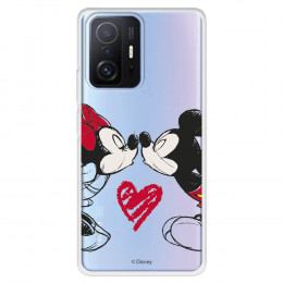Funda para Xiaomi 11T Oficial de Disney Mickey y Minnie Beso - Clásicos Disney