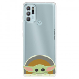 Funda para Motorola Moto G60S Oficial de Star Wars Baby Yoda Sonrisas - The Mandalorian