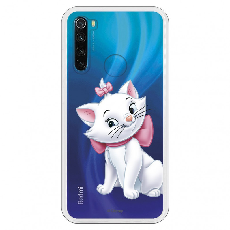 Funda para Xiaomi Redmi Note 8 2021 Oficial de Disney Marie Silueta - Los Aristogatos