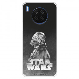 Funda para Huawei Honor 50 Lite Oficial de Star Wars Darth Vader Fondo negro - Star Wars