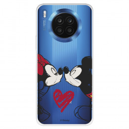 Funda para Huawei Honor 50 Lite Oficial de Disney Mickey y Minnie Beso - Clásicos Disney