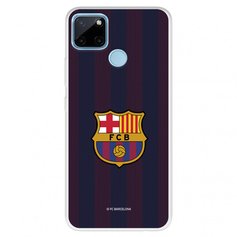Licencia Oficial FC Barcelona Funda para Samsung Galaxy S21 FE del Barcelona Rayas Blaugrana 