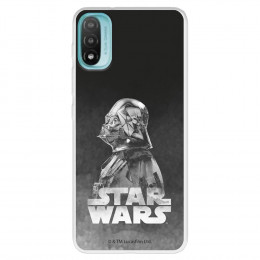 Funda para Motorola Moto E40 Oficial de Star Wars Darth Vader Fondo negro - Star Wars