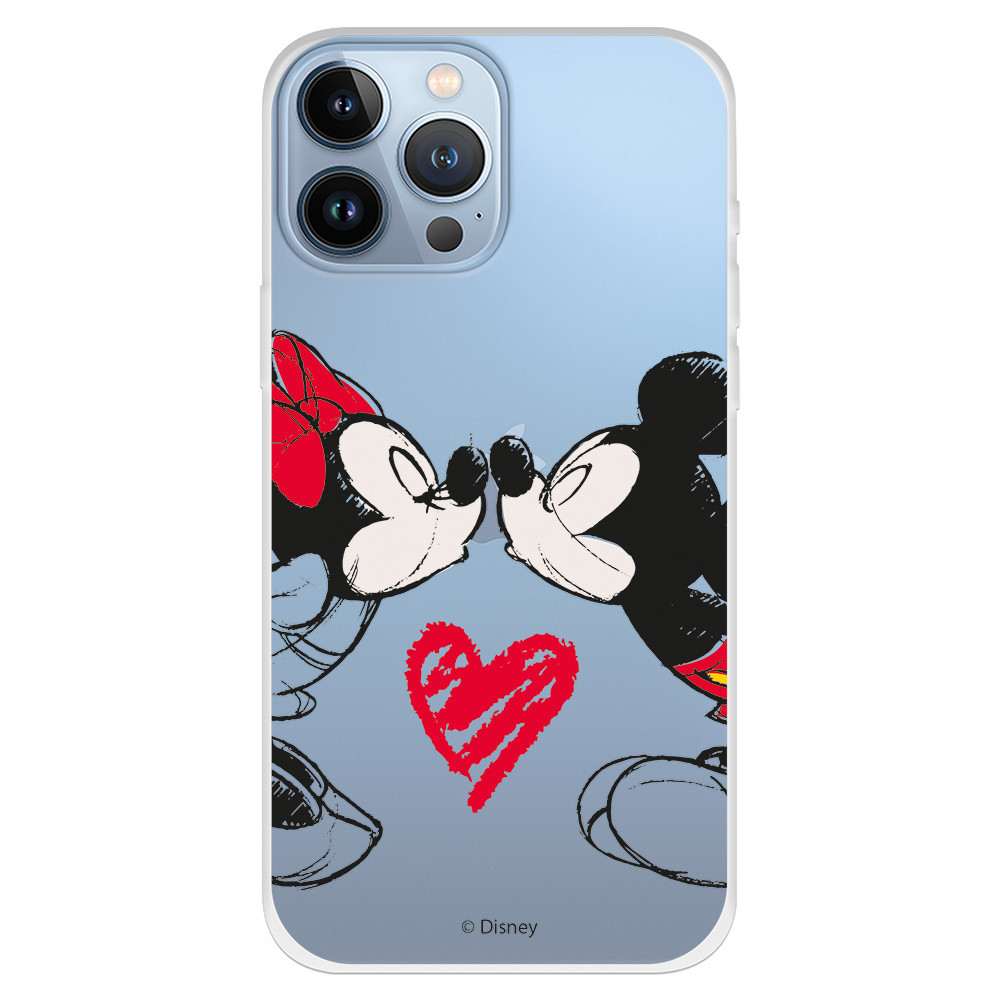 Coque pour iPhone 13 Pro Max Officielle de Disney Mickey et Minnie Bisou -  Classiques Disney