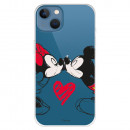 Coque pour iPhone 13 Officielle de Disney Mickey et Minnie Bisou - Classiques Disney