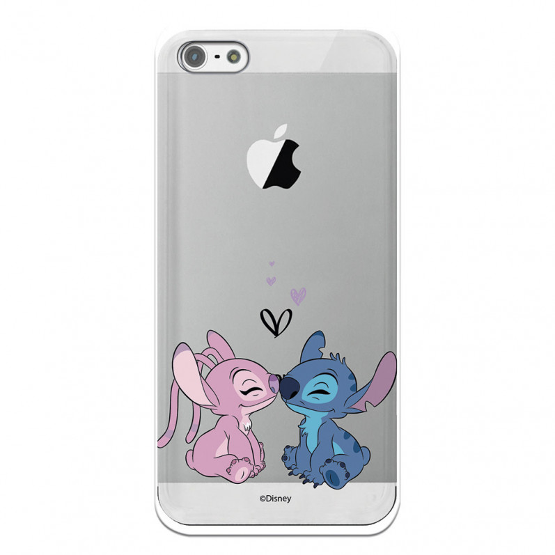 Coque pour iPhone 5 Officielle de Disney Angel & Stitch Bisou - Lilo & Stitch