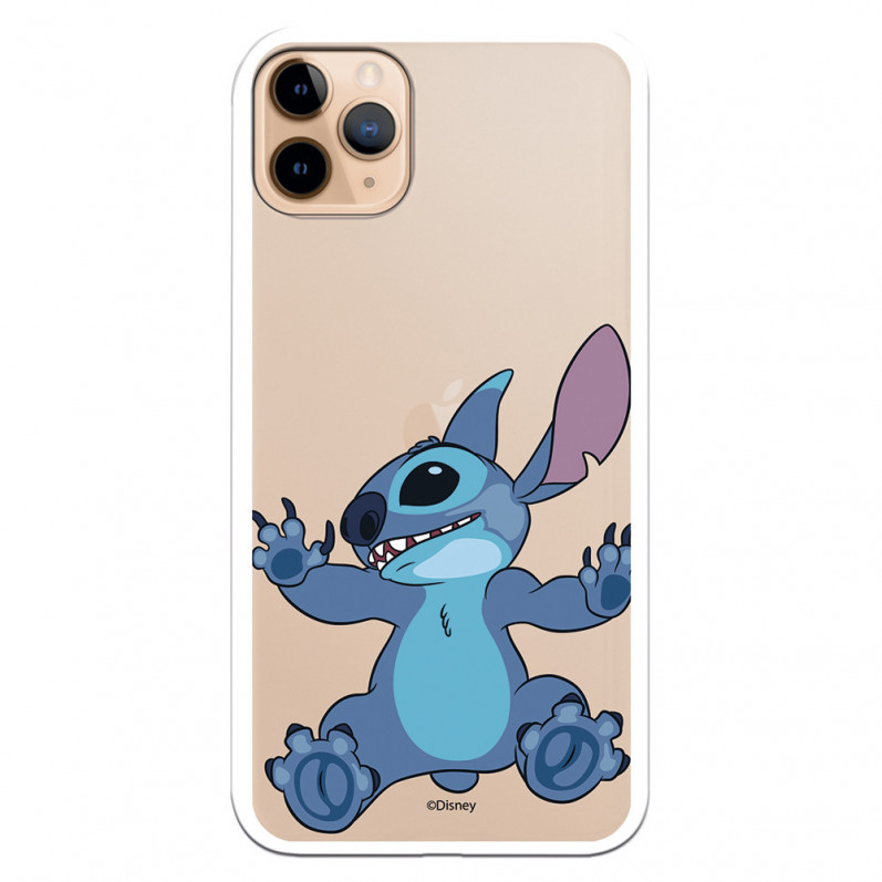Coque pour iPhone 11 Pro Max Officielle de Disney Stitch Entrain de Monter - Lilo & Stitch
