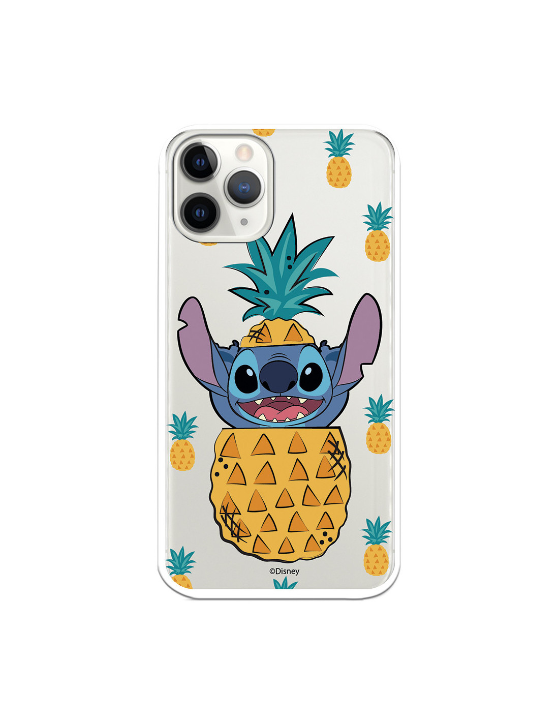 Coque pour iPhone 11 Pro Officielle de Disney Stitch Ananas - Lilo & Stitch