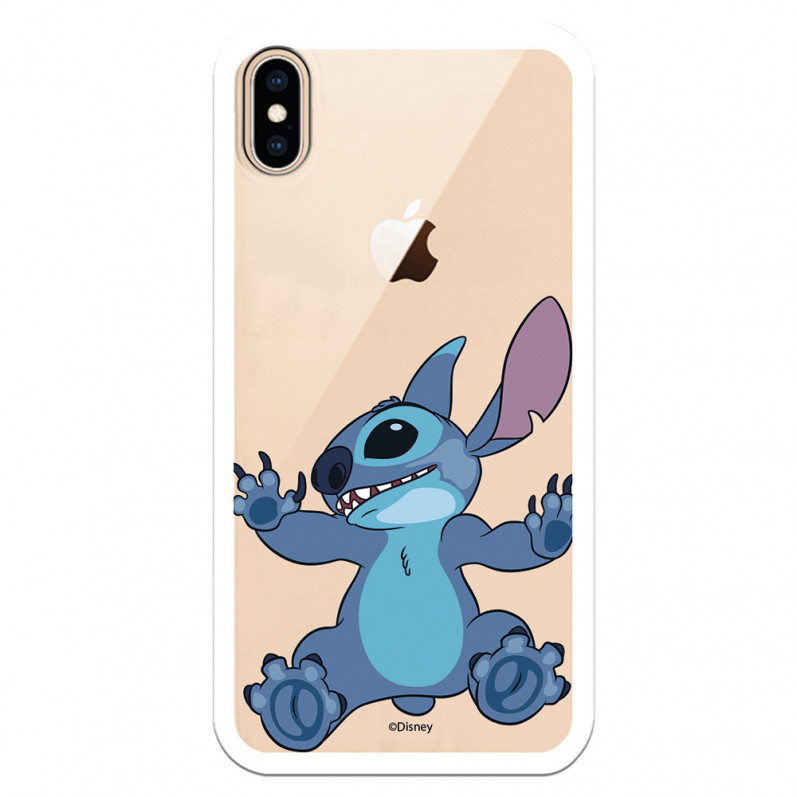 Coque pour iPhone XS Max Officielle de Disney Stitch Entrain de Monter - Lilo & Stitch