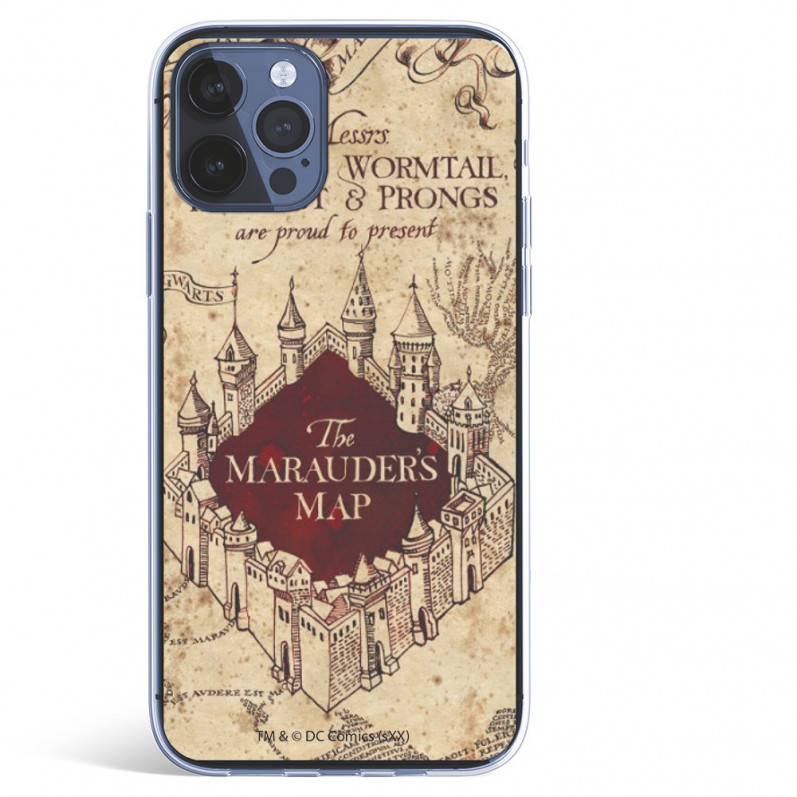 Coque pour iPhone 12 Pro Officielle de Harry Potter The Marauders Map Fond - Harry Potter
