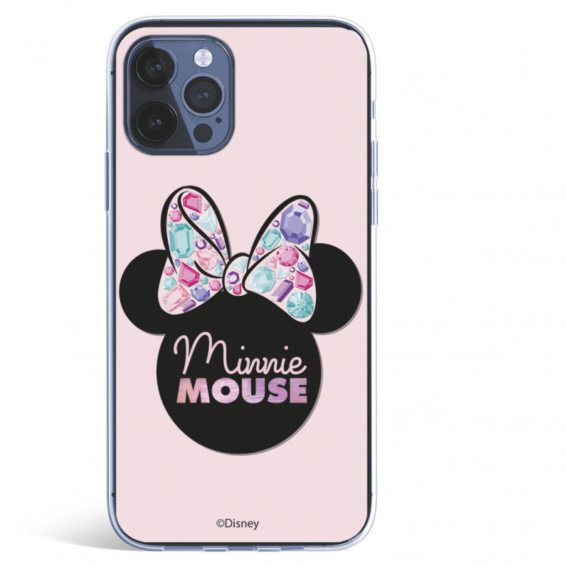 Coque pour iPhone 12 Pro Max Officielle de Disney Minnie Pink Shadow - Classiques Disney