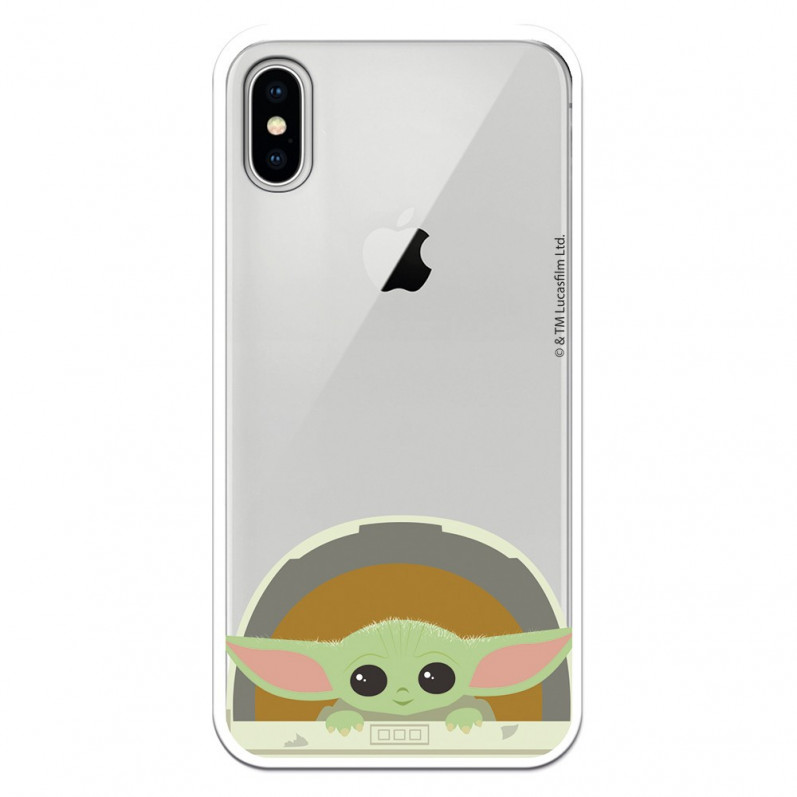 Coque pour iPhone X Officielle de Star Wars Baby Yoda Sourires - Star Wars