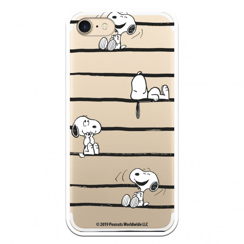 Coque pour iPhone 7 Officielle de Peanuts Snoopy Lignes - Snoopy