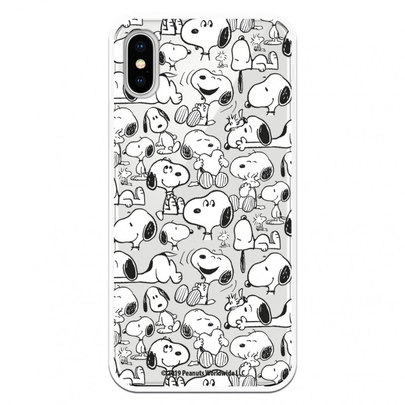 Coque pour iPhone X Officielle de Peanuts Snoopy Silhouettes - Snoopy
