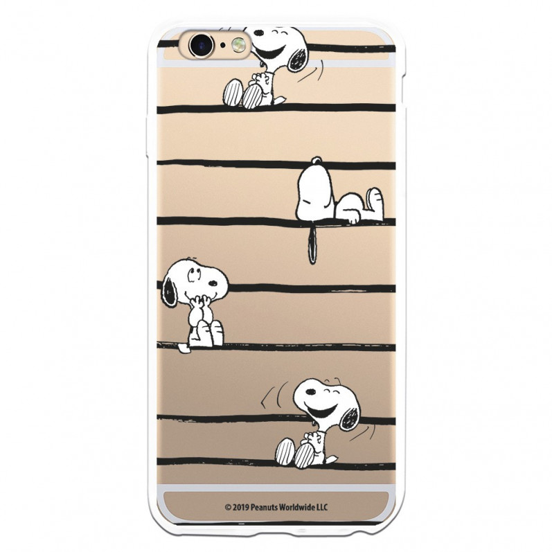 Coque pour iPhone 6 Plus Officielle de Peanuts Snoopy Lignes - Snoopy