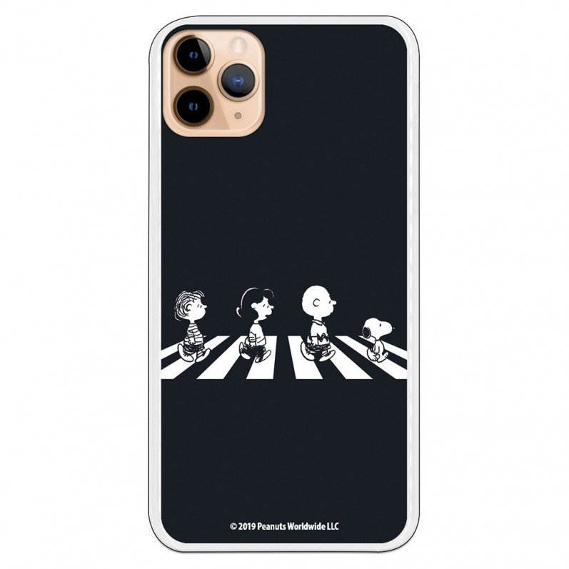 Coque pour iPhone 11 Pro Max Officielle de Peanuts Personnages Beatles - Snoopy