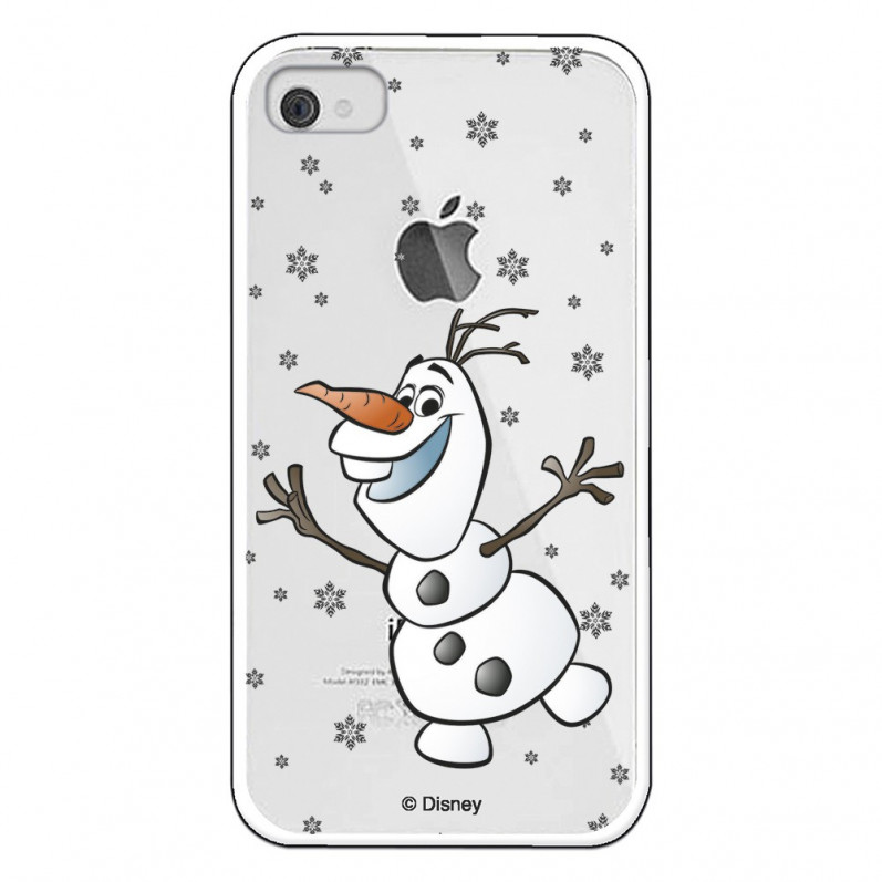 Coque pour iPhone 4 Officielle de Disney Olaf Transparente - Frozen