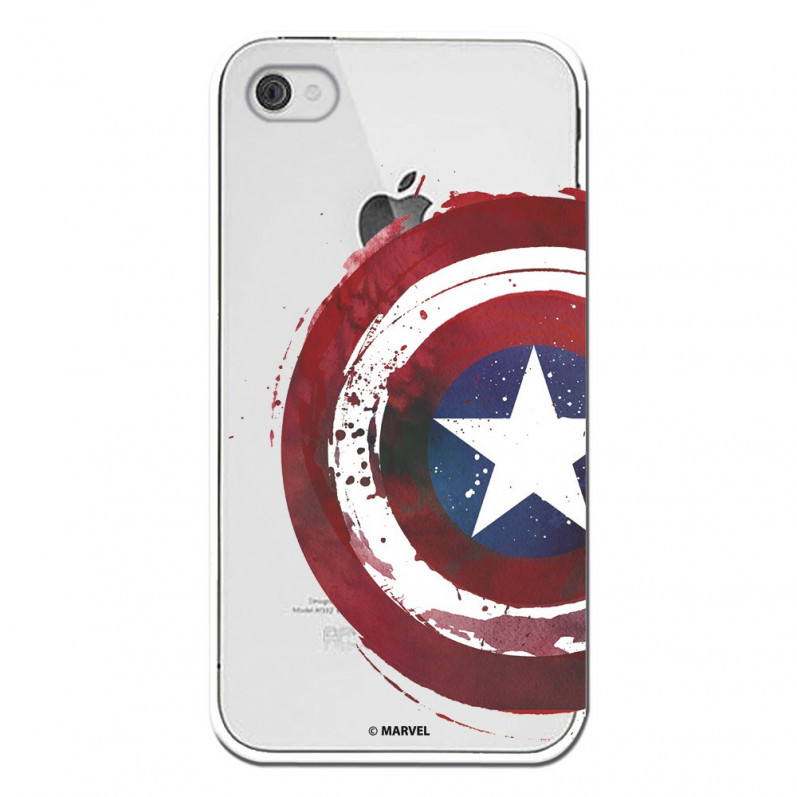 Coque Officielle Bouclier Captain America pour iPhone 4