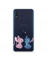 Coque pour Samsung Galaxy A01 Officielle de Disney Angel & Stitch Bisou - Lilo & Stitch