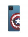 Funda para Samsung Galaxy M22 Oficial de Marvel Capitán América Escudo Transparente - Marvel