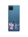 Funda para Samsung Galaxy M22 Oficial de Disney Angel & Stitch Beso - Lilo & Stitch