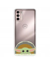 Funda para Motorola Moto G41 Oficial de Star Wars Baby Yoda Sonrisas - The Mandalorian