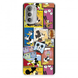 Funda para Motorola Moto G51 5G Oficial de Disney Mickey Comic - Clásicos Disney