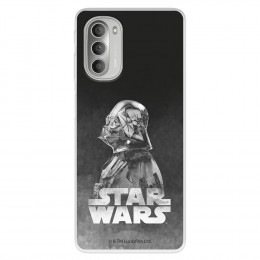 Funda para Motorola Moto G51 5G Oficial de Star Wars Darth Vader Fondo negro - Star Wars