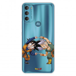Funda para Motorola Moto G71 5G Oficial de Dragon Ball Goten y Trunks Fusión - Dragon Ball