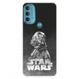 Funda para Motorola Moto G71 5G Oficial de Star Wars Darth Vader Fondo negro - Star Wars