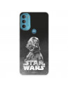 Funda para Motorola Moto G71 5G Oficial de Star Wars Darth Vader Fondo negro - Star Wars