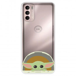 Funda para Motorola Moto G31 Oficial de Star Wars Baby Yoda Sonrisas - The Mandalorian