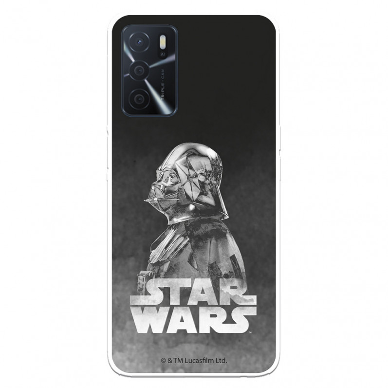Coque pour Oppo A16s Officielle de Star Wars Darth Vader Fond Noir - Star Wars