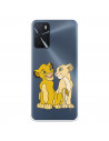 Coque pour Oppo A16 Officielle de Disney Simba et Nala Silhouette - Le Roi Lion