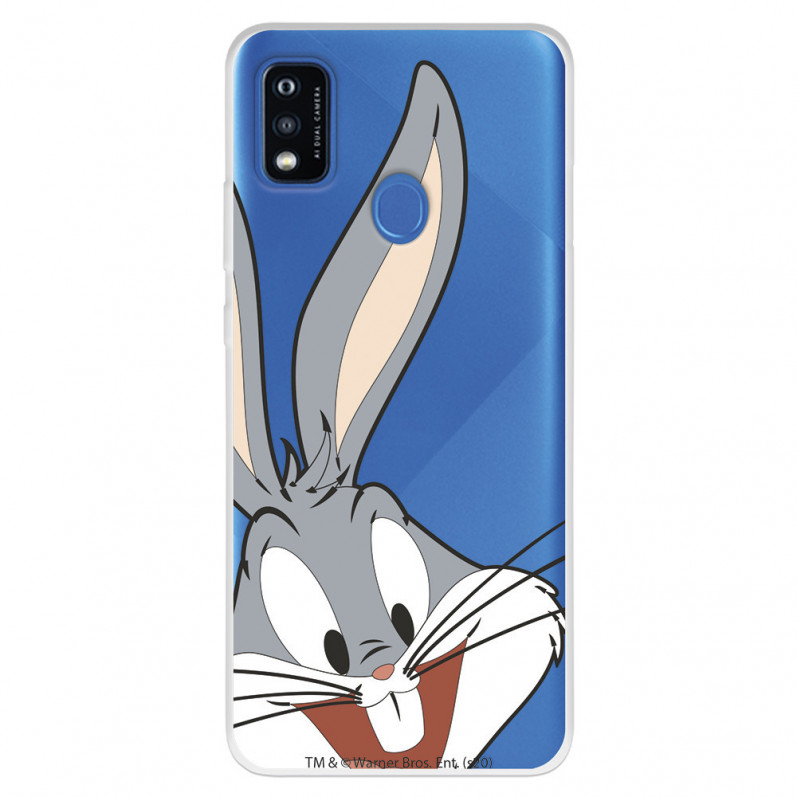 Coque pour ZTE Blade A51 Officielle de Warner Bros Bugs Bunny Silhouette Transparente - Looney Tunes