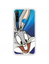 Coque pour Xiaomi Redmi Note 8 2021 Officielle de Warner Bros Bugs Bunny Silhouette Transparente - Looney Tunes