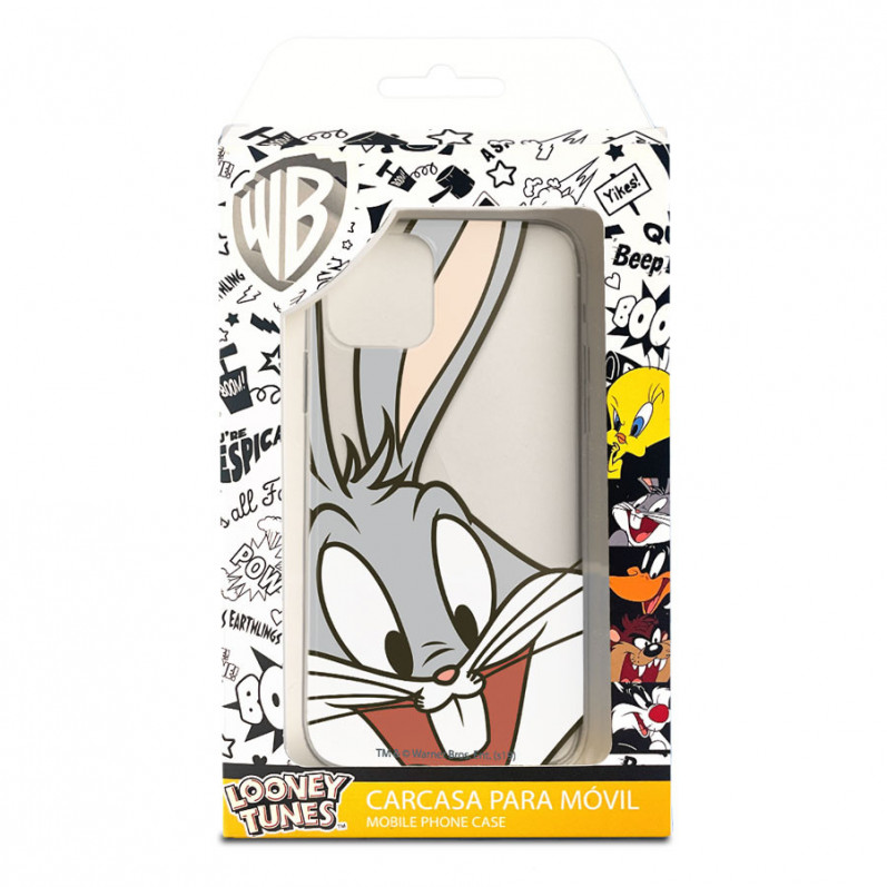 Coque pour Samsung Galaxy S21 Officielle de Warner Bros Bugs Bunny Silhouette Transparente - Looney Tunes